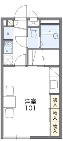 レオパレスヒロ　３９８８６の物件間取画像